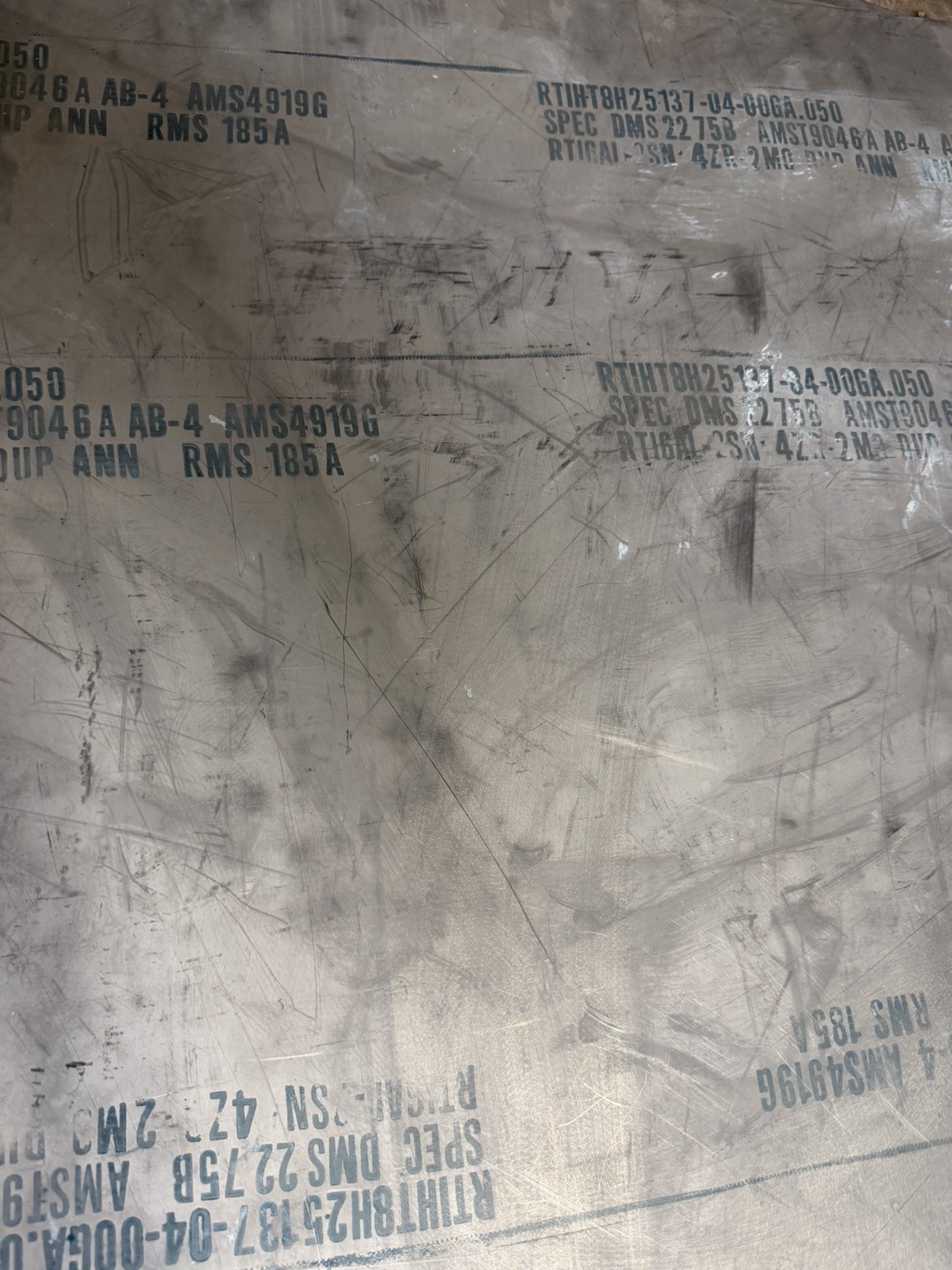 6-2-4-2 Titanium Sheet 24″ x 36″ x .050″