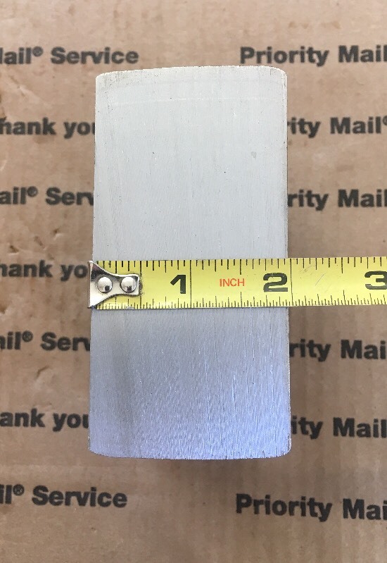 2 X 4 X 4″ THICK BLOCK Steel Bar Target Plate Blacksmith Bench Hammer Plate
