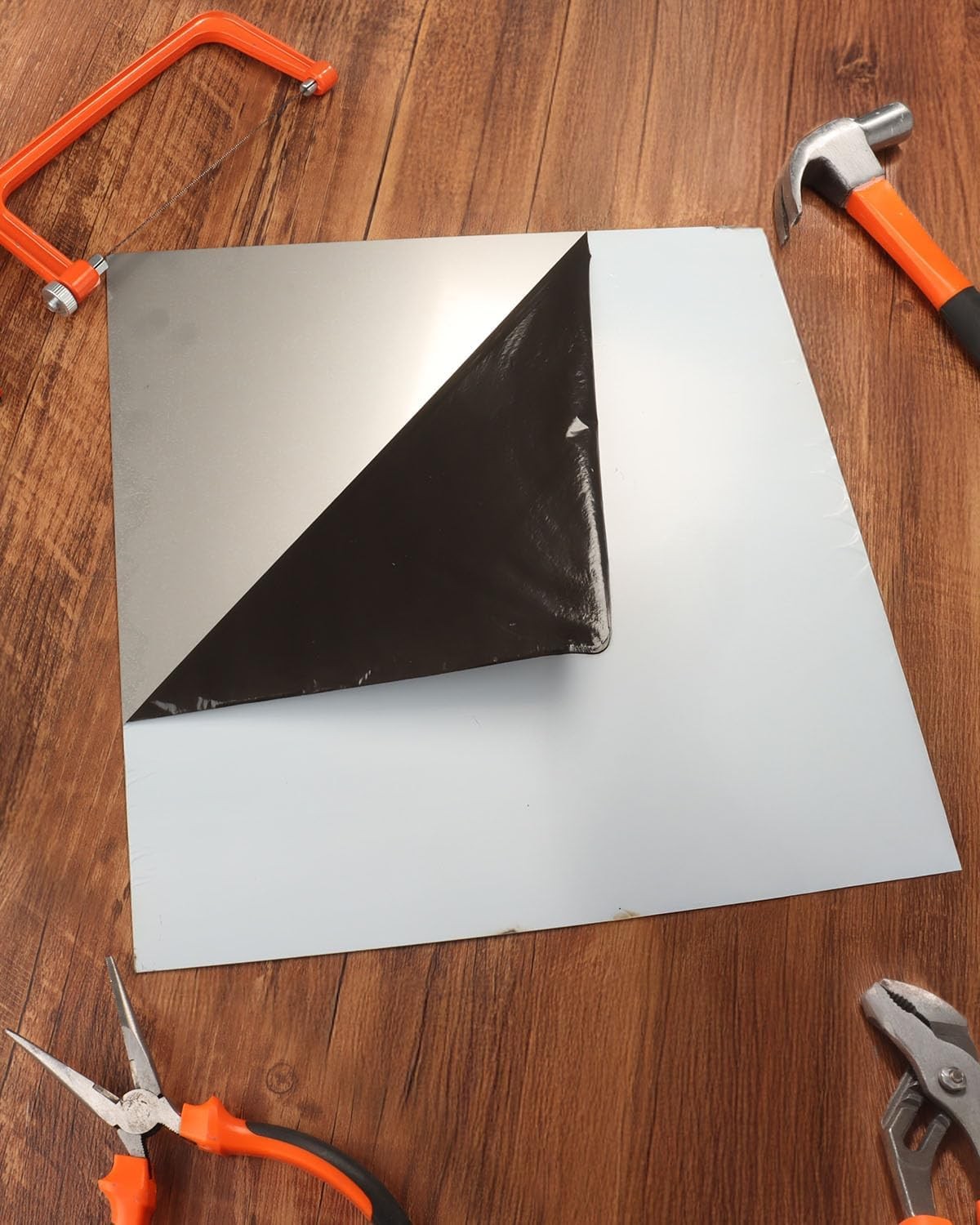 Rocaris 2pcs 304 Stainless Steel Sheet, 12″ X X 12x12x1/32inch, Grey
