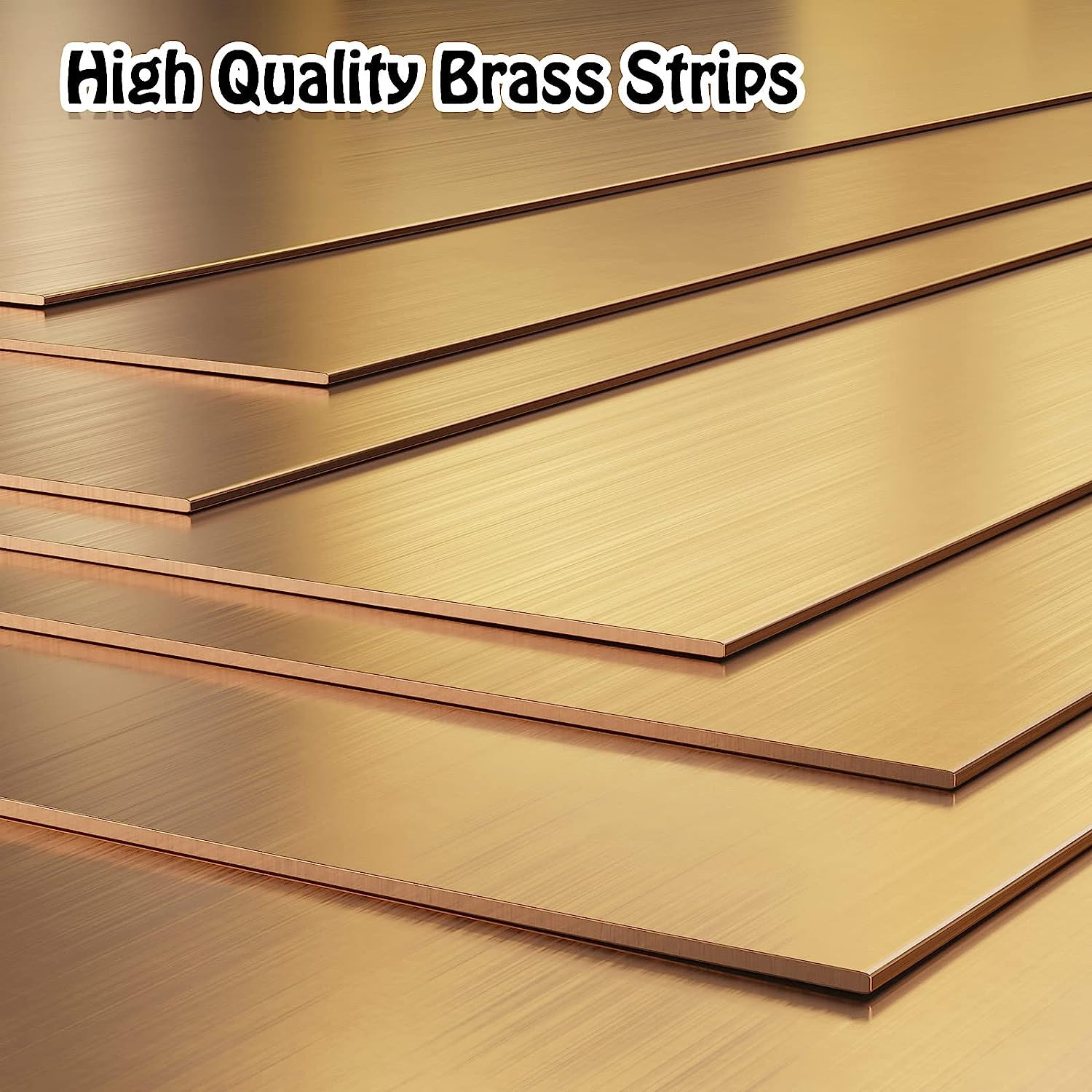 Brass Strip Brass Sheet Brass Shim Stock Assortment Metal Shims 6” Length