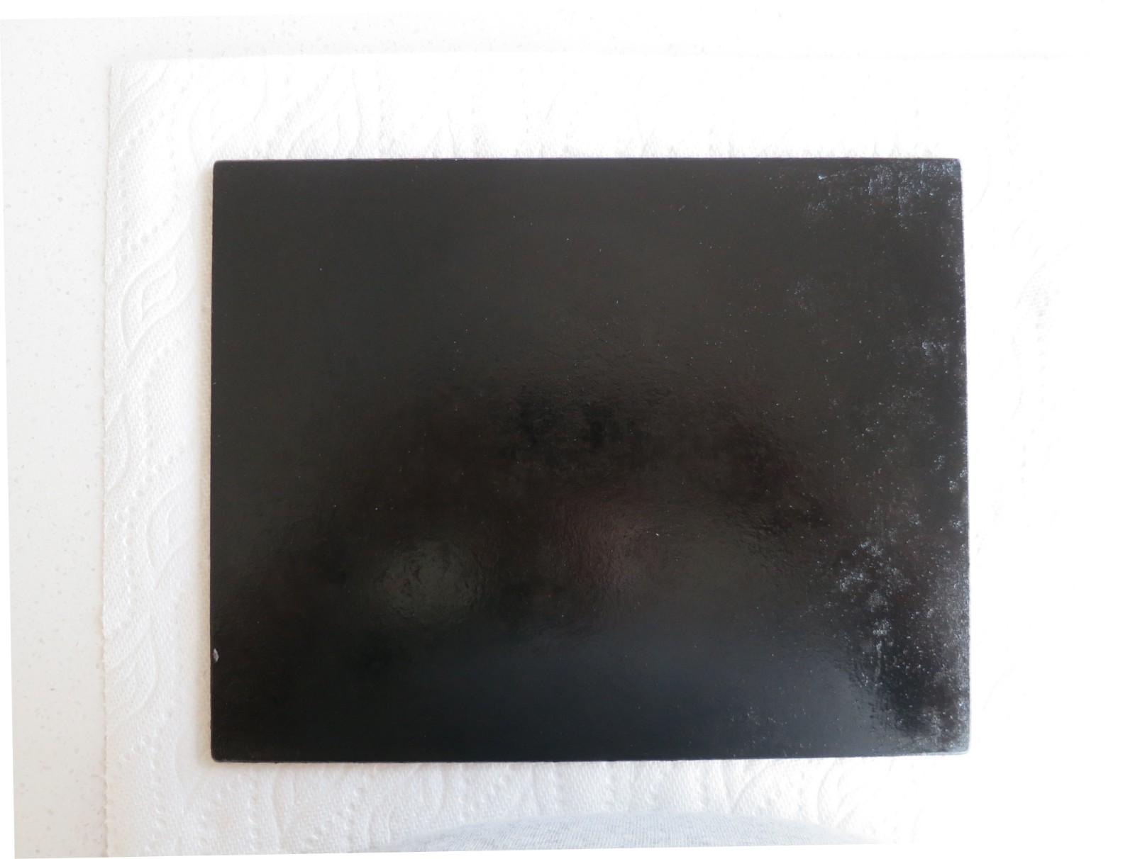 8in x 10in x 3/16in Steel Plate (0.1875in Thick) Seasoned Small Grill Griddle