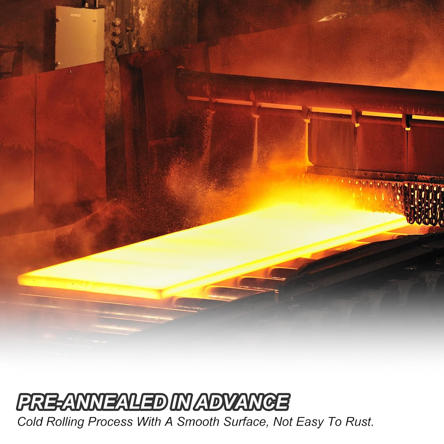 15N20 Steel Flat Bar, 8 Pcs 12″ X 1 1/2″ X 1/8″ Knife Making Steel Iron