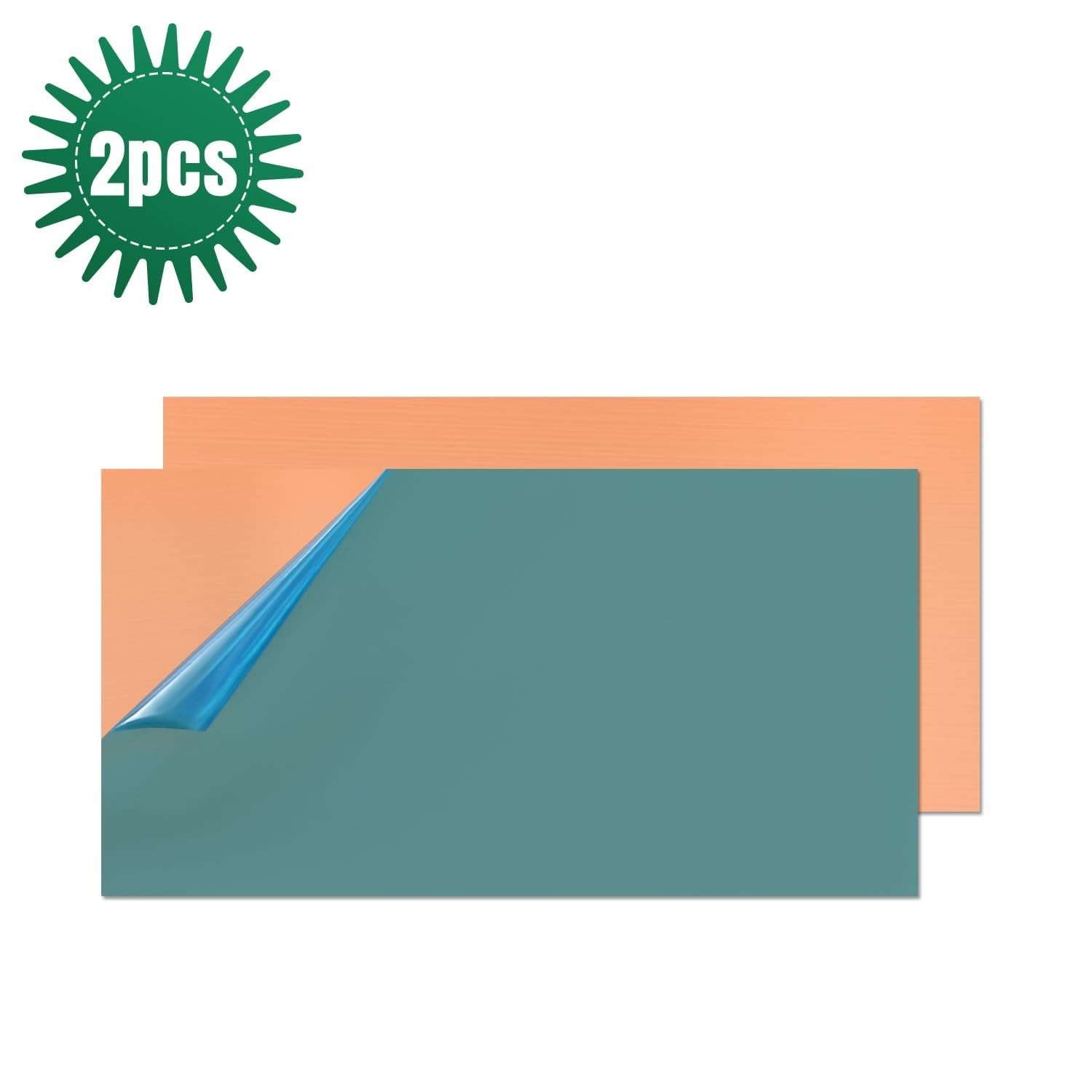 Copper Sheet Metal, 4″ x 8″ 20 Gauge 0.8mm Thick Copper Plate, 99.9% Pure Cop…