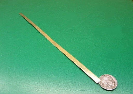 260 Brass Flat Bar .016″ (+/- 0.002″) Thick x 1/4″ Wide x 1 Foot Length, 10 Pcs