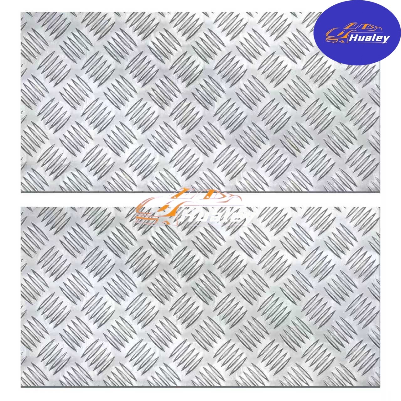 2 Pieces Aluminum Checkered Plate 254mm X 508mm Trailer Garage Trim