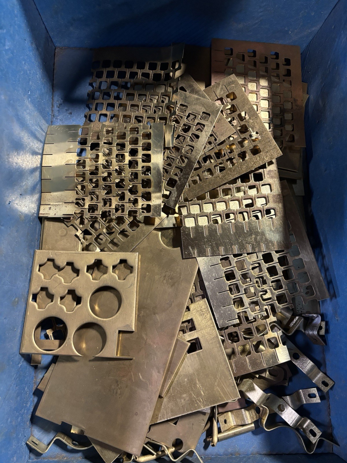 Brass Scrap – 10 Pounds Of Brass Sheet Metal Scrap