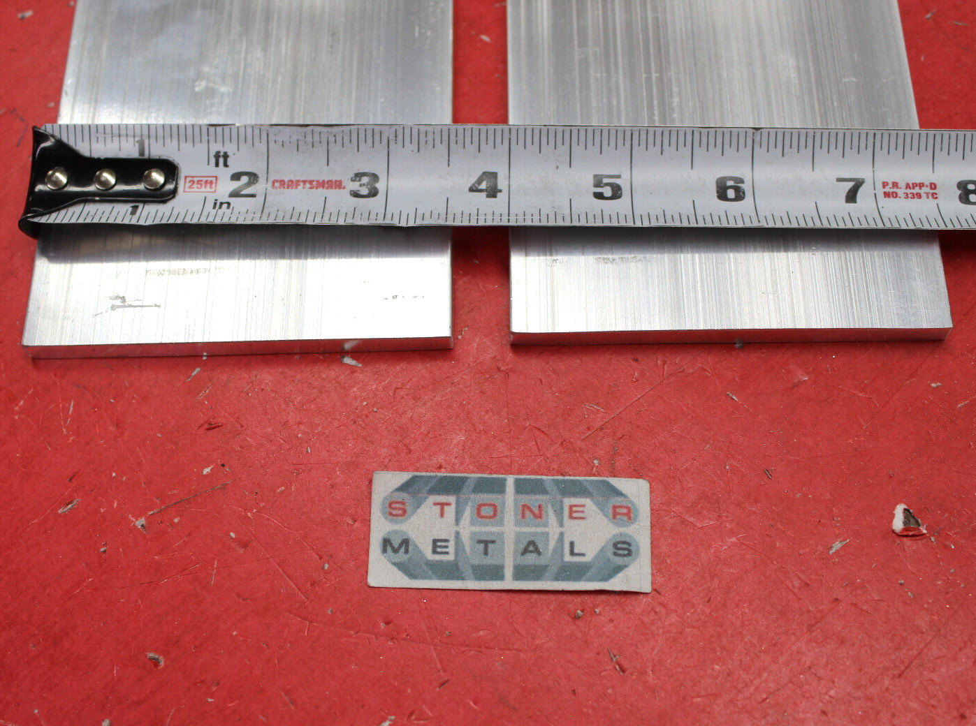 2 Pieces 1/4″ X 3-1/2″ ALUMINUM 6061 Bar 10″ long T6511 Extruded Mill Stock New