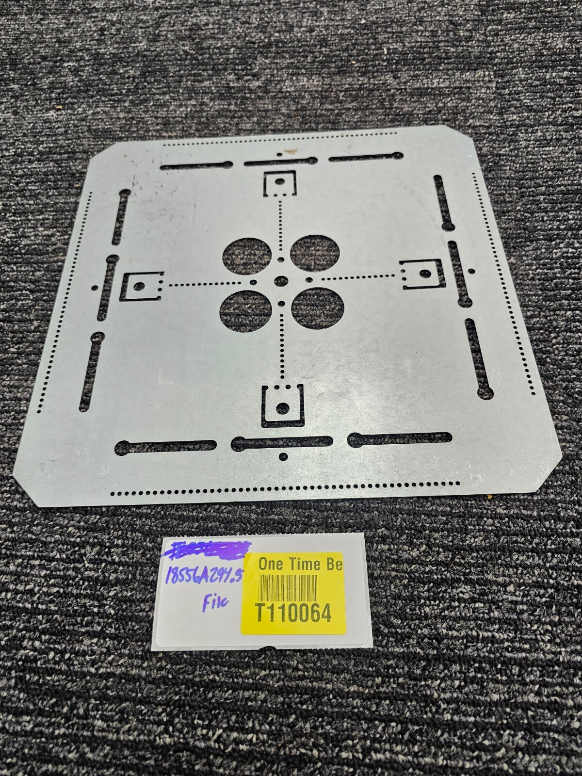 Raco 9112R Flat Box/Conduit Support Plate, 12 Inches Galvanized Steel