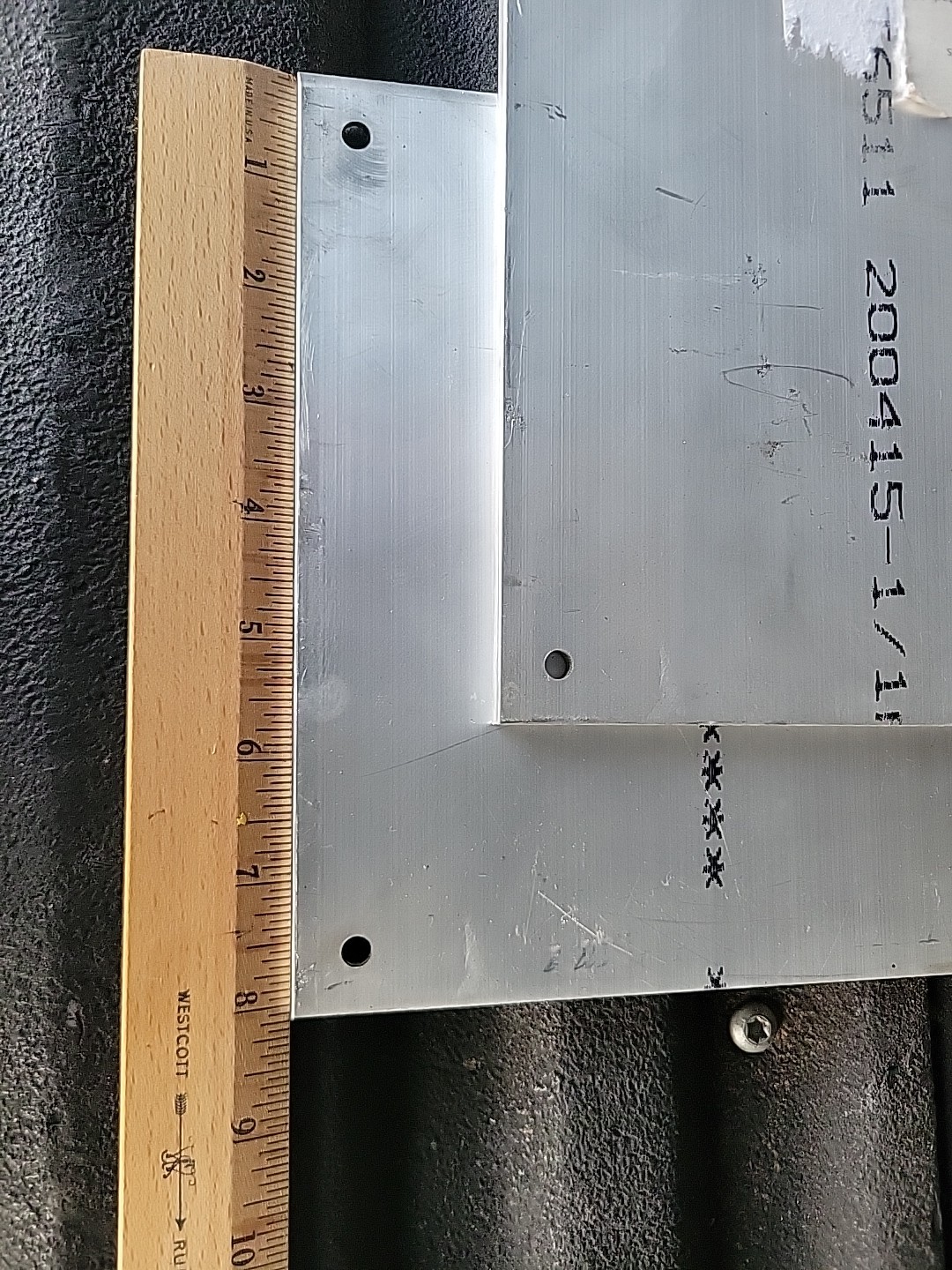 (2) pcs 1/4″ 8″x 8″ ALUMINUM Flat Bar 8″ T6511 NeW drilled Extruded Mill Stock