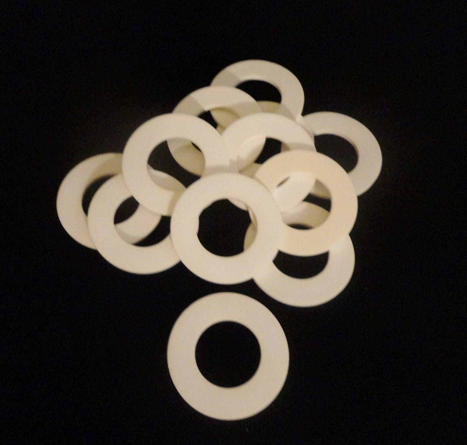 LARGE HIGH PURITY ALUMINA CERAMIC RING WASHER SPACER PLATE No.:3