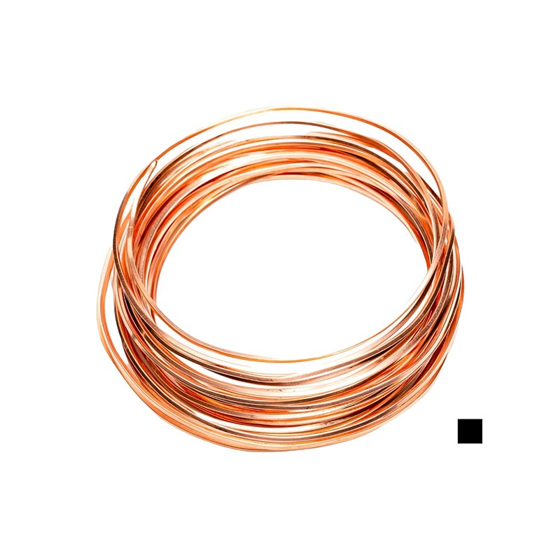 0.6/0.8/1mm Copper Flat Wire Square, Eco Friendly, for Jewelry