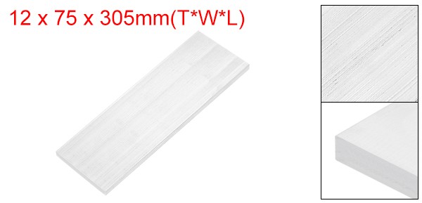 Square 6063 Aluminum Flat Bar, 1/2″ Thickness 3″ Width 12″ Length