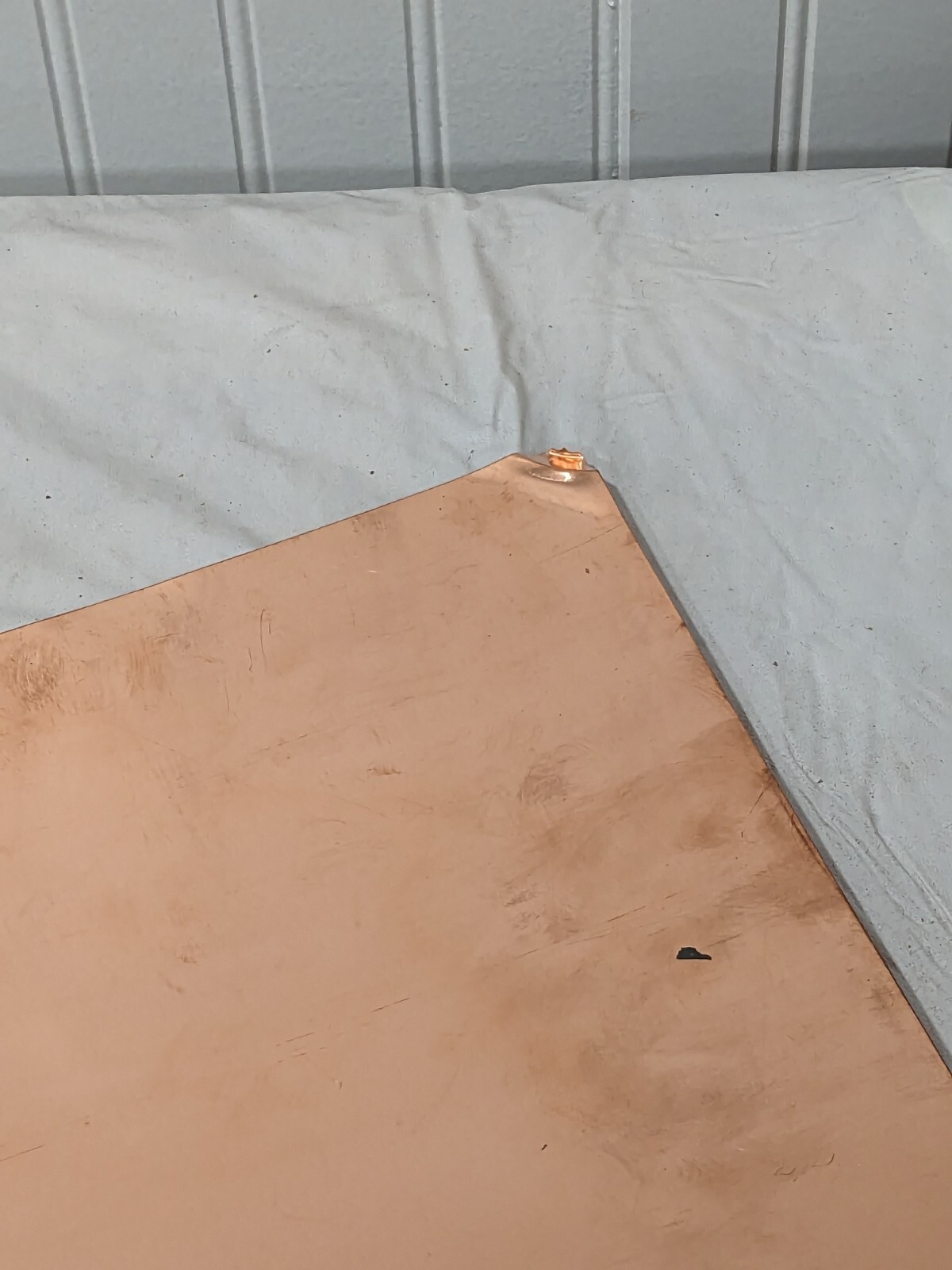 Copper Sheet 0.01 Inch Thick x 12 Inch Square Qty 2 XCUFLR071441x1