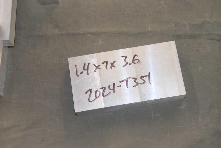 2024 – T351 Plate – 1.4″ x 3.6” x 7″ *3.5lbs*