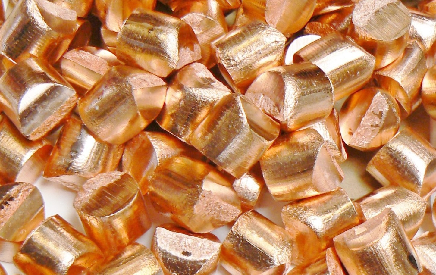 Pure Copper 99.99% Oxygen Free Cu Metal Anode Slugs Melt Casting Alloy 20 Pounds