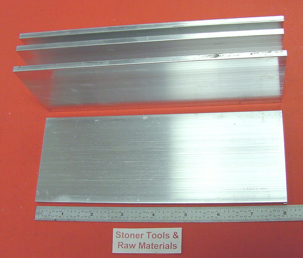 4 Pieces 3/16″ X 3″ ALUMINUM 6061 FLAT BAR 8″ long New Extruded Mill Stock