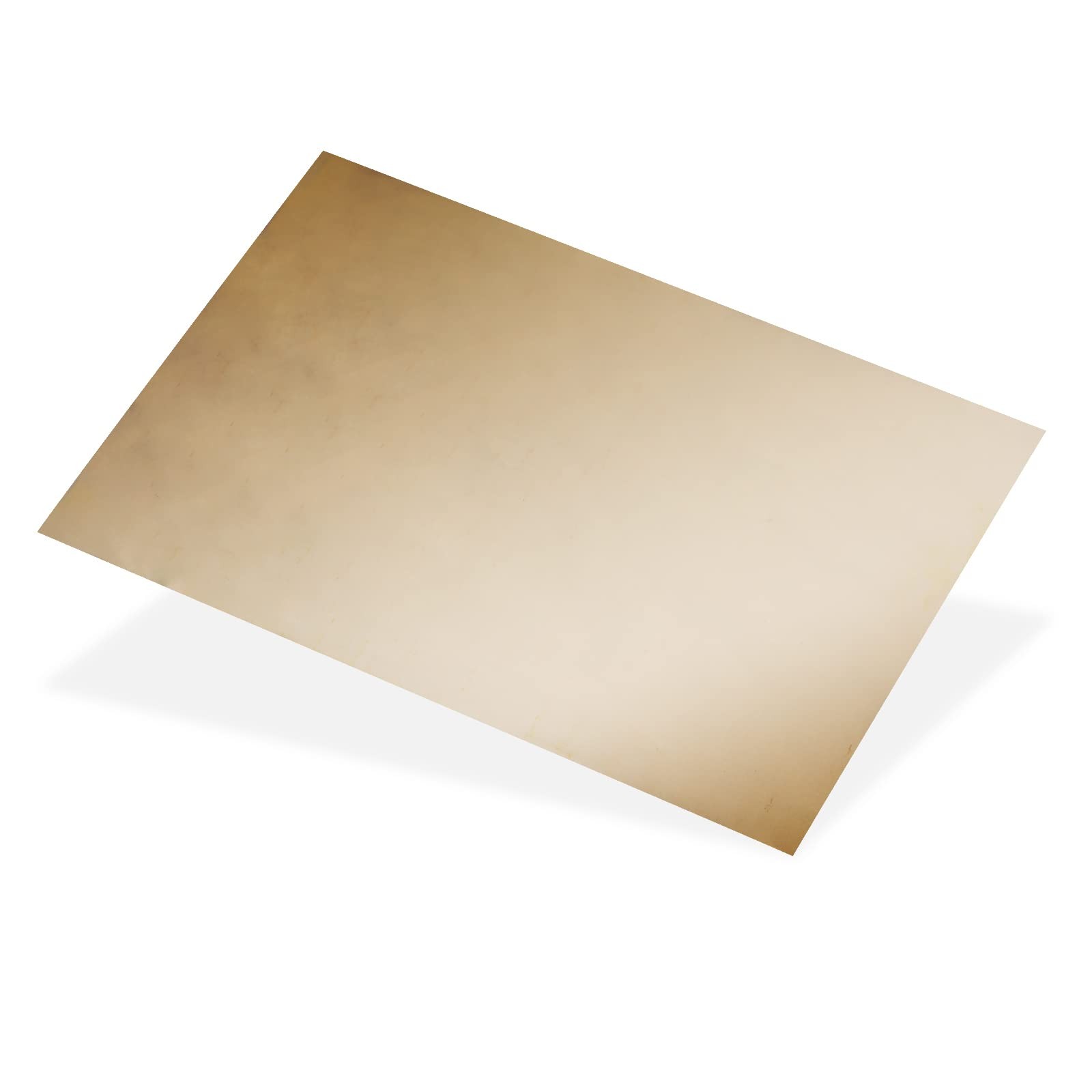 Brass Sheet, Shim Stock Assortment, 6″ Length x 4″ Width, Beige