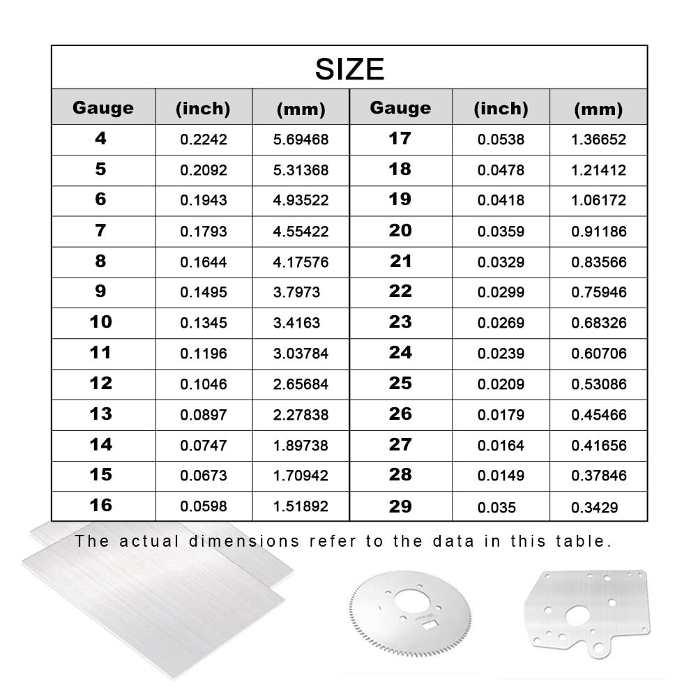 304 Stainless Steel Brushed Finish Sheet, 14 Gauge, 0.08” Thickness, 1 Pcs