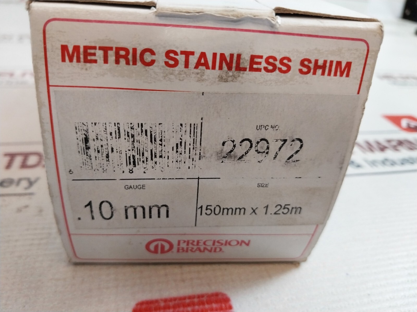 Precision Brand 22972 Shim Stock Roll 150Mmx1.25M