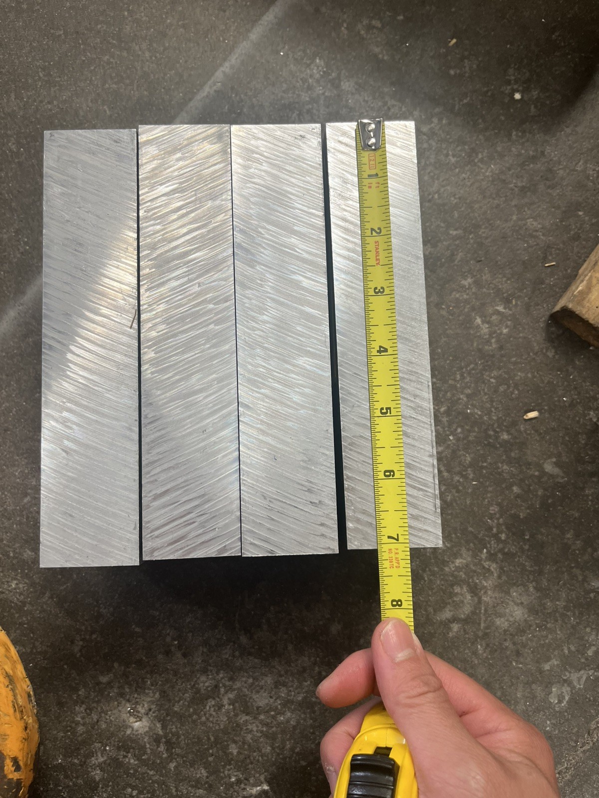 4 Pieces – 6061 aluminum plate 1.5 X 3 X 7