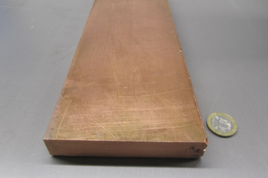 110 Copper Bar 1/2 Hard, 3/4″ Thick x 4.0″ Wide x 24 Inches Length