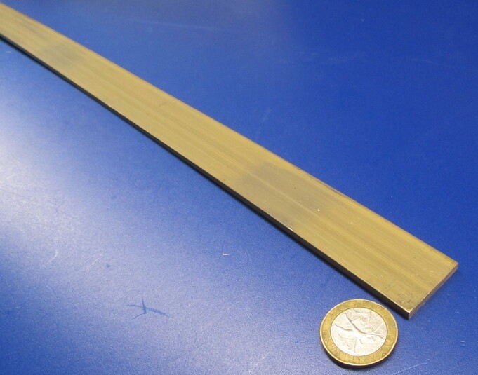 385 Brass Flat Bar 1/8″ Thick x 1.0″ Wide x 4 Foot Length