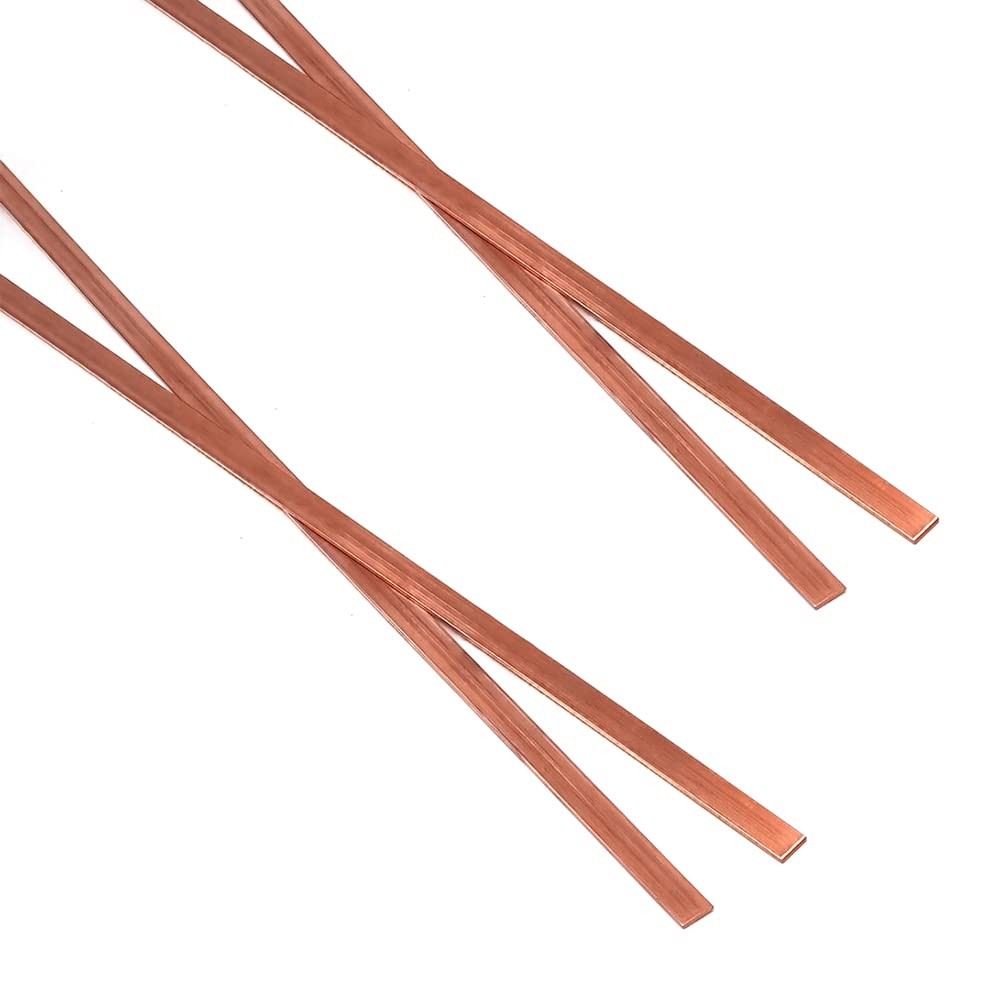 4 PCS C110 Copper Flat Bar 0.06×0.4×15.7Inch 1.5x10x400mm DIY Battery Connection