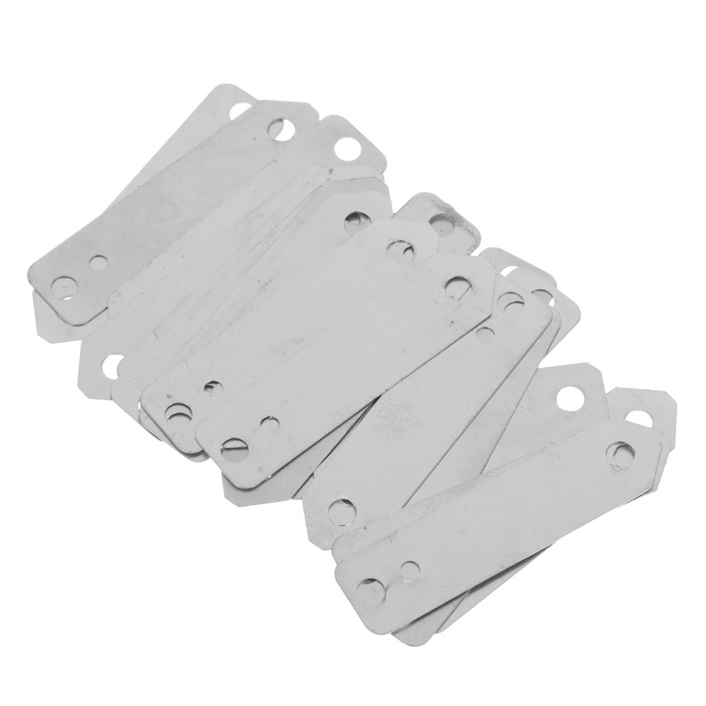 20Pcs Zinc Anode Sheets for Fruit Battery DIY Silver Zinc Electroplating Plates