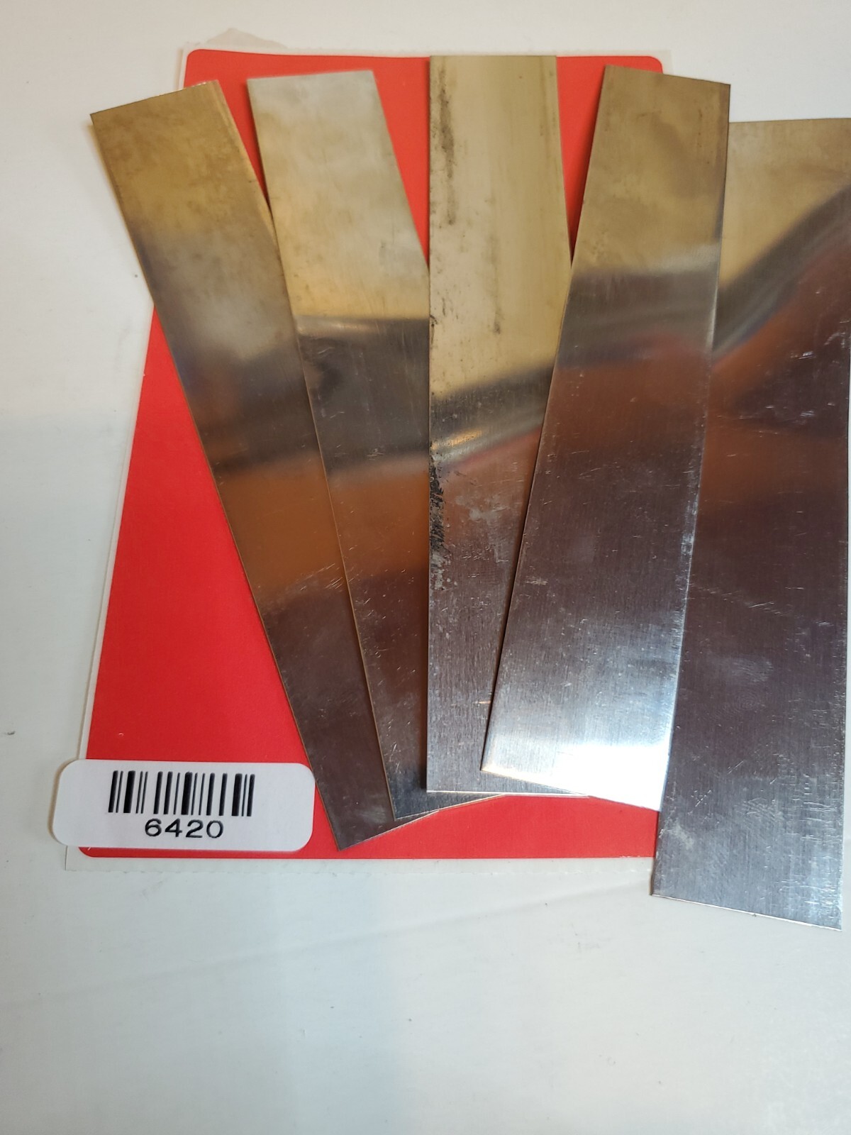 .015 shim stainless steel strip 5 PIECE LOT 1″ x 6+” long 0.015 015 430 Alloy