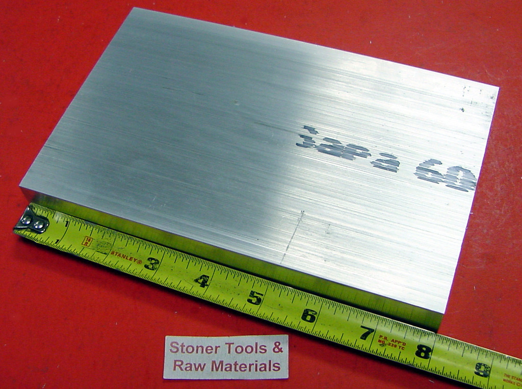 1-1/4″ X 5″ ALUMINUM 6061 FLAT BAR 8″ long Solid T6511 Extruded Mill Bar Stock