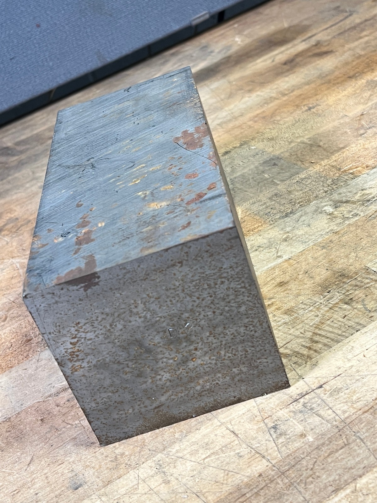 D2 D-2 Tool steel Flat Square bar stock Wear resistant 9 7/8 x 4 x 4 – 45.7 lbs