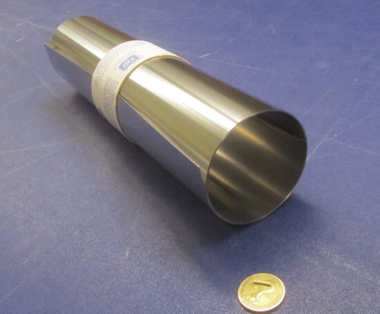 18-8 Stainless Steel Sheet, Full Hard, .008″ x 12″ x 50″