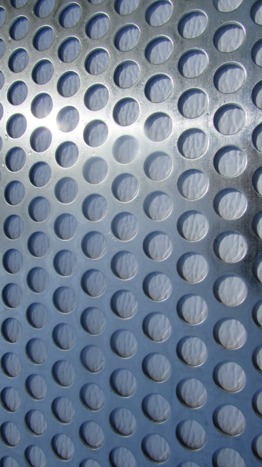 1/2″ HOLE ALUMINUM PERFORATED METAL–11-1/2″ X 11-3/4″
