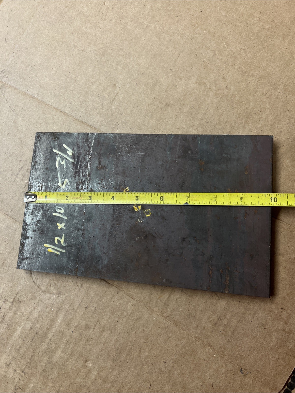 1/2 X 10 X 5 3/4 inch steel plate 10″ X 5 3/4″ Hot Roll Flat