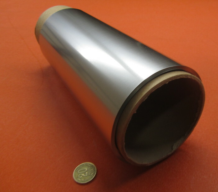 321 Weldable Stainless Steel Foil, .002″ Thick x 10.0″ Wide x 100 Foot Length