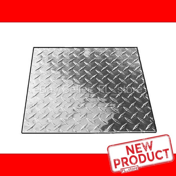 1/8″ Steel Diamond Plate Sheet 12″ x 48″ Hot Rolled Tread Pattern 4 Feet Long