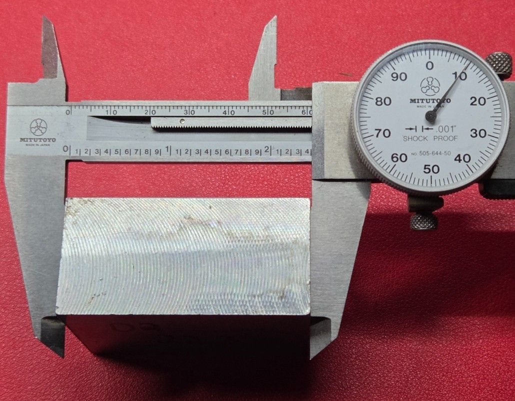 D2 Tool Steel Block Billet 2.41″ L x 1.71″ W x 1.19″ Thick, 1 Lb 6.3 Oz.
