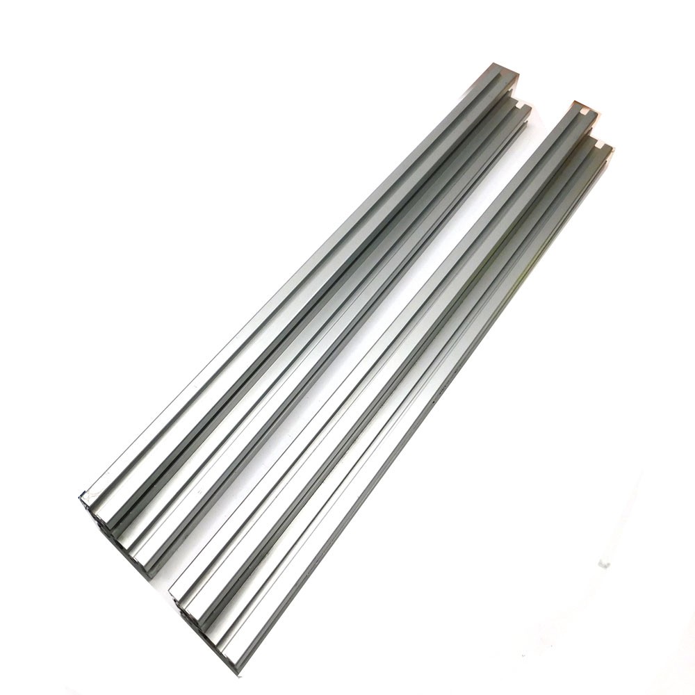 (Lot of 2) 25.5″ x 2.5″ x 2.5″ L-Shaped Aluminum T-Slot Modular Extrusion Bars