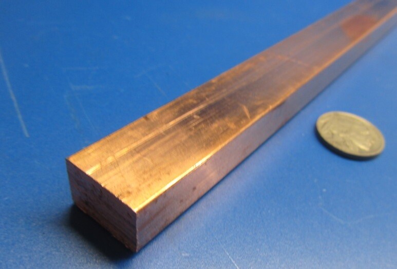 182 Copper Bar 1/2″ Thick x 3/4″ Wide x 3 Foot Length