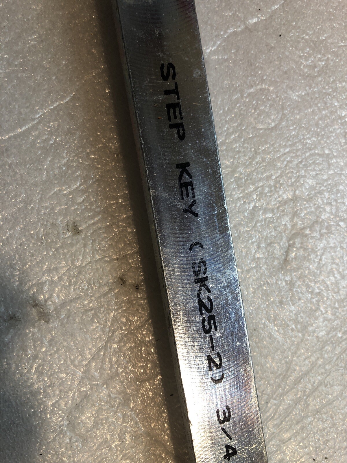 Step Key Stock SK-25-2, 3/4” X 15/16” Type 2, 12 In L, Zinc Plated, Made in USA