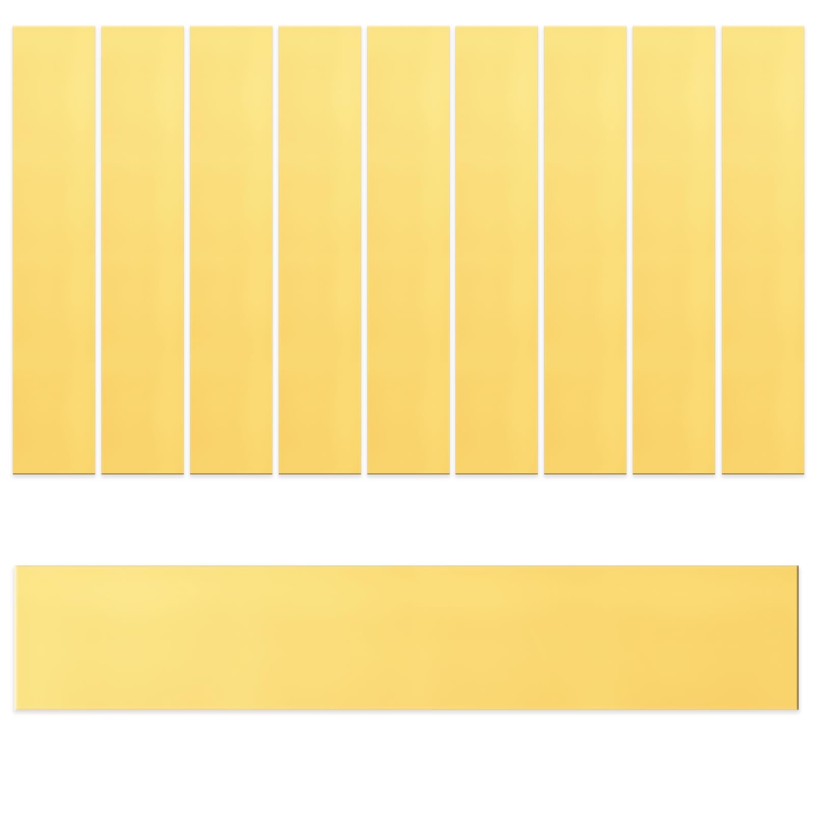 10Pcs Brass Strip Assortment Kit Brass Sheet Metal Shim Stock Sheet Metal Shims,
