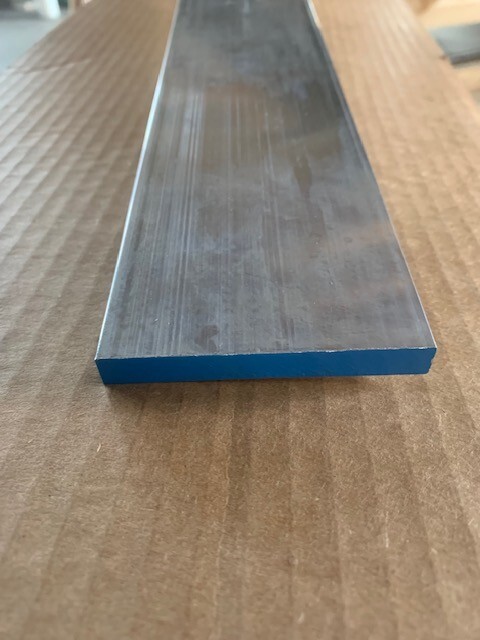 3/8″ x 2″ Aluminum Flat Bar x 18″ Long, 6061 Aluminum