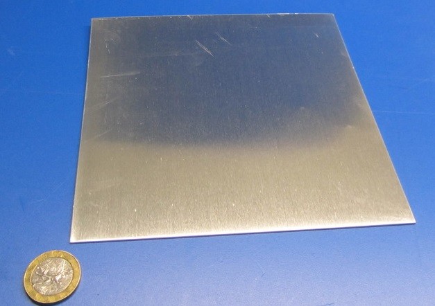 2024 Aluminum Sheet, T3, .090″ Thick x 6.0″ Width x 6.0″ Length