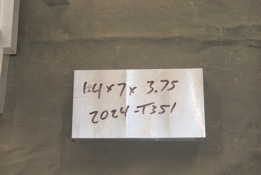 2024 – T351 Plate – 1.4″ x 3.75” x 7″ *3.6lbs*