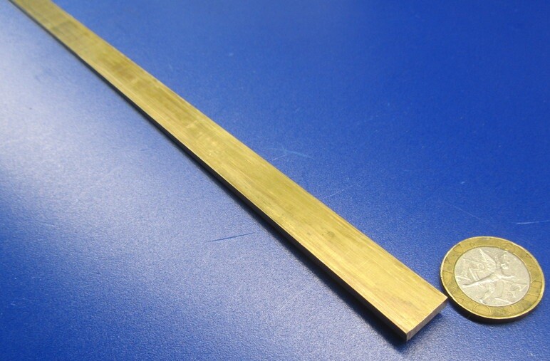 385 Brass Flat Bar 1/8″ Thick x 1/2″ Wide x 4 Foot Length