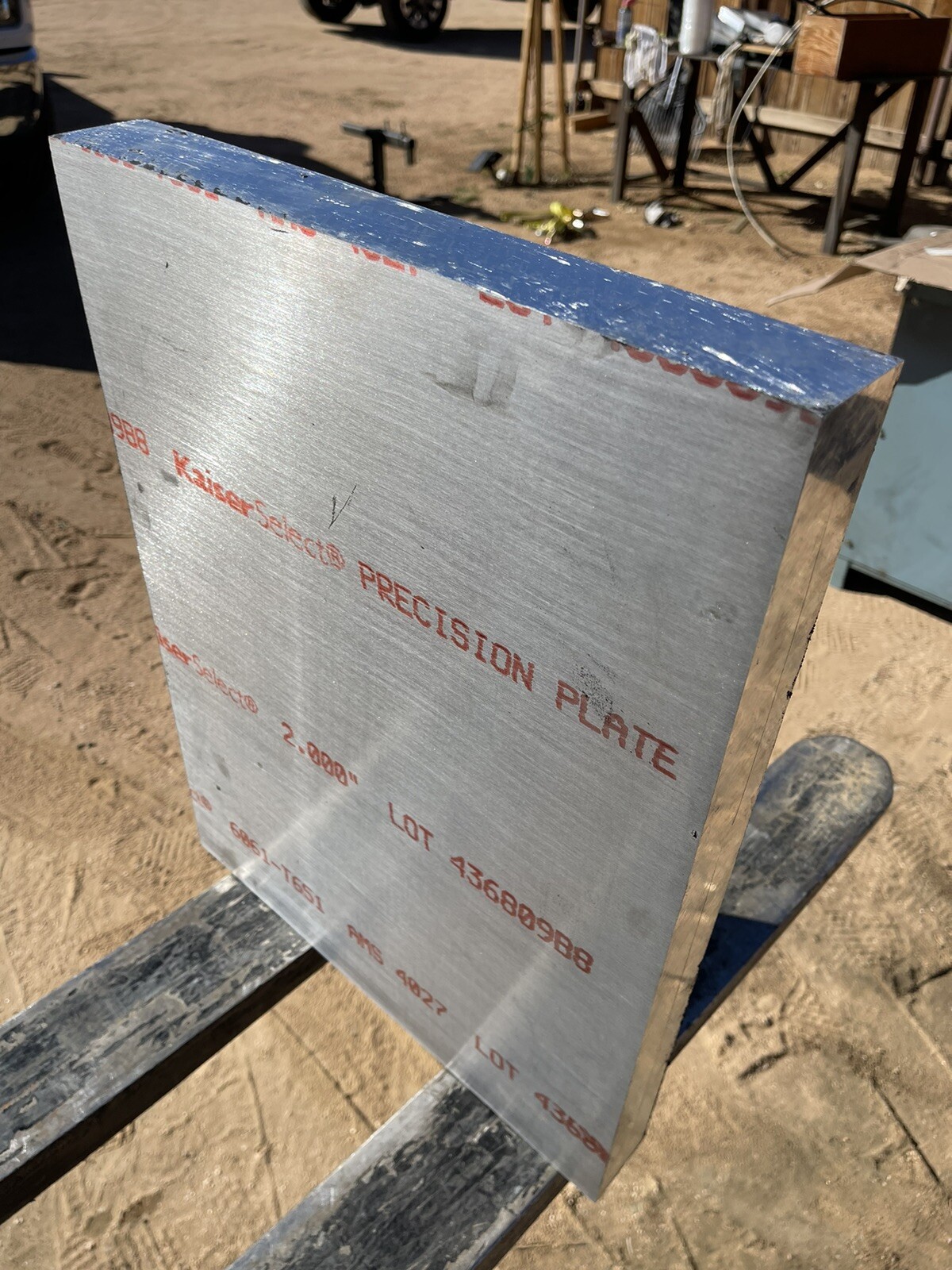 NEW 6061-T6 Aluminum Sheet 20-1/8″ x 16-1/4″ x 2″ THICKNESS