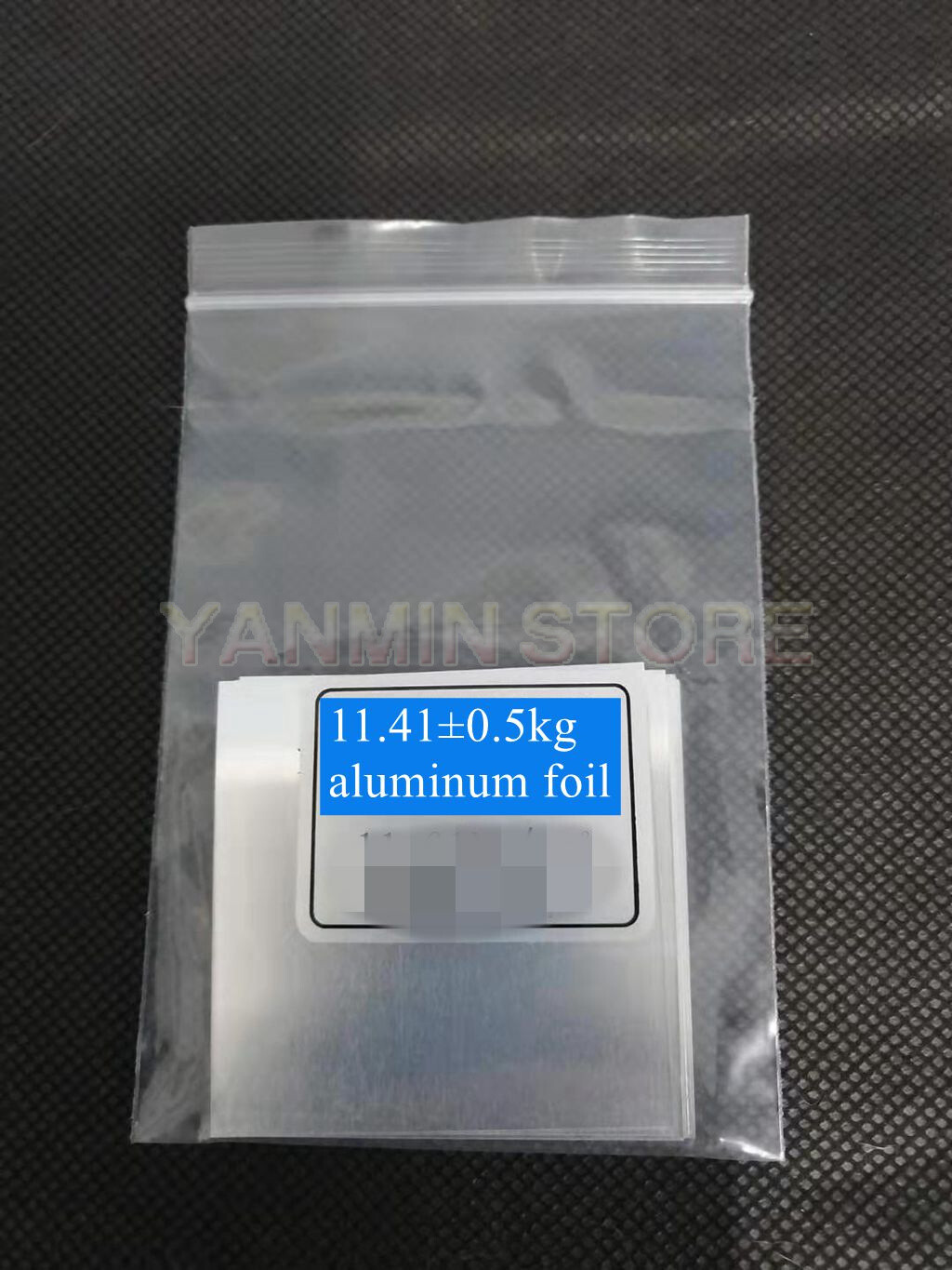 50x special calibration aluminum foil for cardboard breaker 11.41±0.5kg 5*5cm