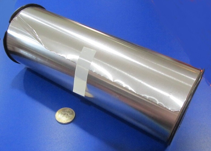 321 Weldable Stainless Steel Foil, .002″ Thick x 10.0″ Wide x 50 Foot Length