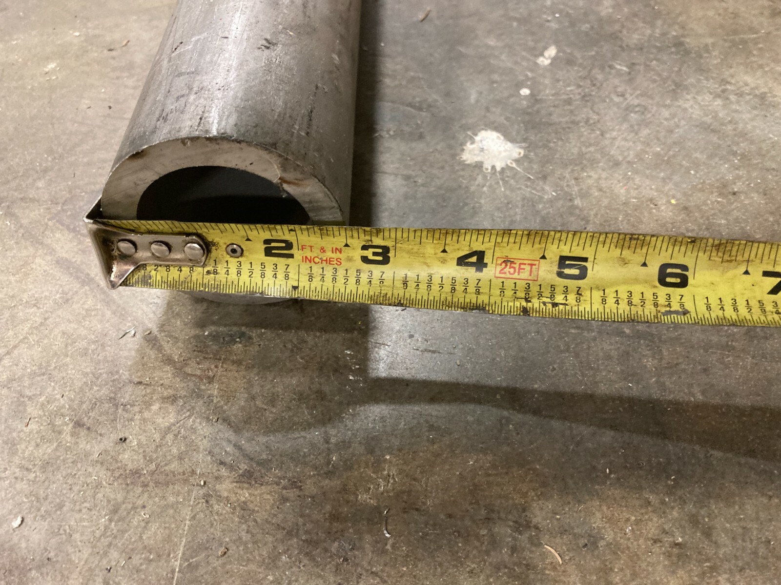 1 pc 2-1/2″ OD x .375″ W x 10″ long seamless stainless tubing 316