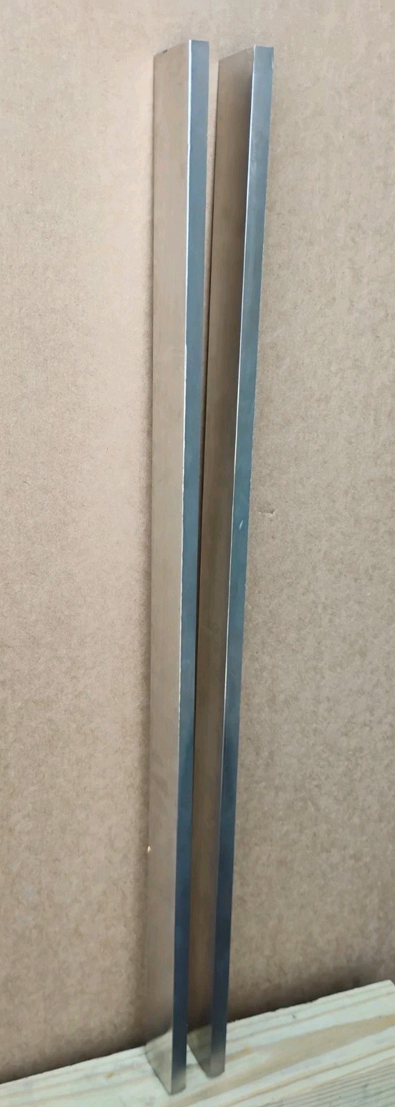 2 pc- 316 Stainless Steel Flat Bars 5/8″×1-7/8″×33-3/4″ Cold Rolled, Polished